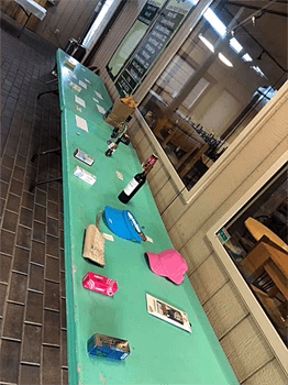 Prize table for Ladies Night